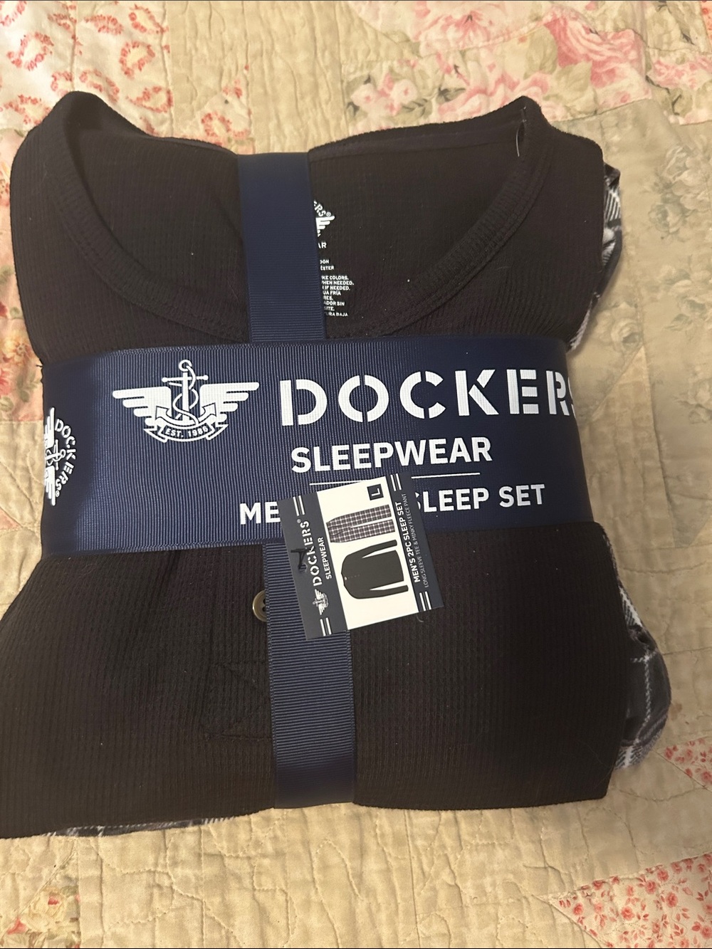 Dockers Black Men’s Sleepwear Set L